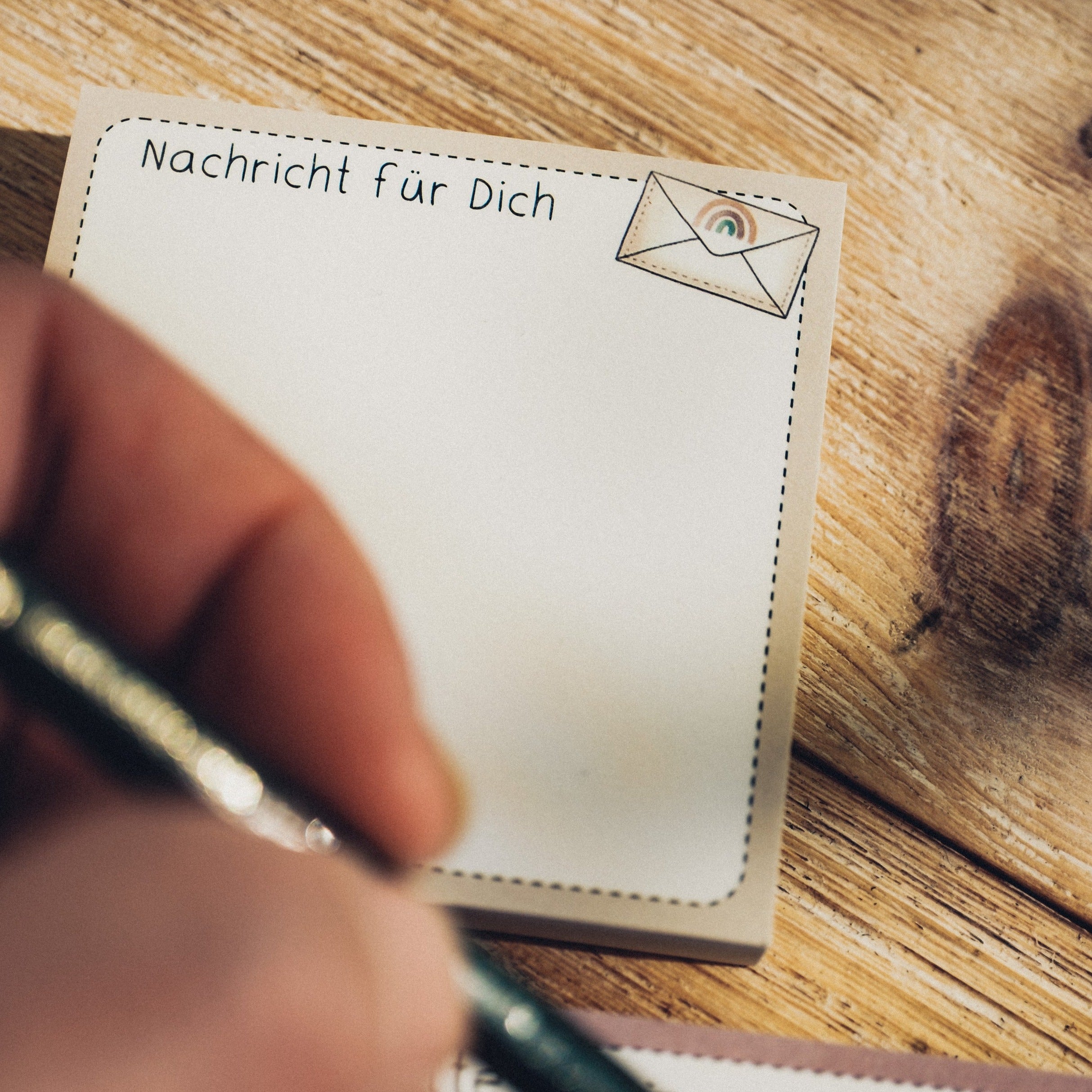 Haftnotizen - 4er-Set (Nachricht für Dich, Lobzettel blau, Lobzettel grün, Bitte mitbringen)