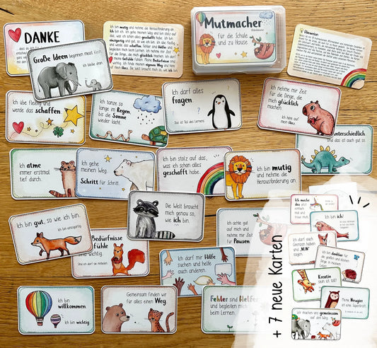 Doodleteacher Mutmachkarten 25er-Set Growth Mindset - Für die Schule & zu Hause