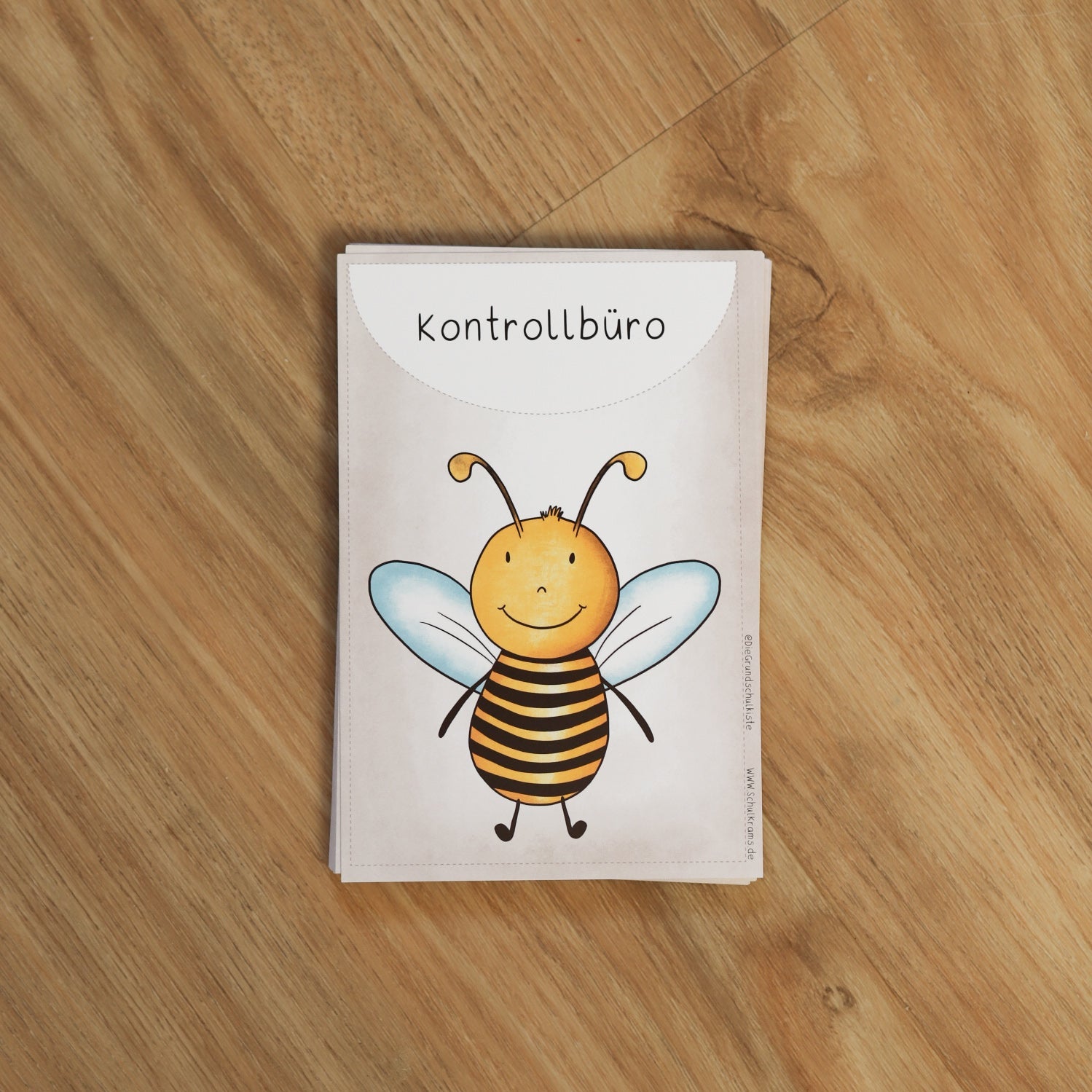 🎁 Kontrollbüro Karte Aufsteller Biene (gratis Geschenk)