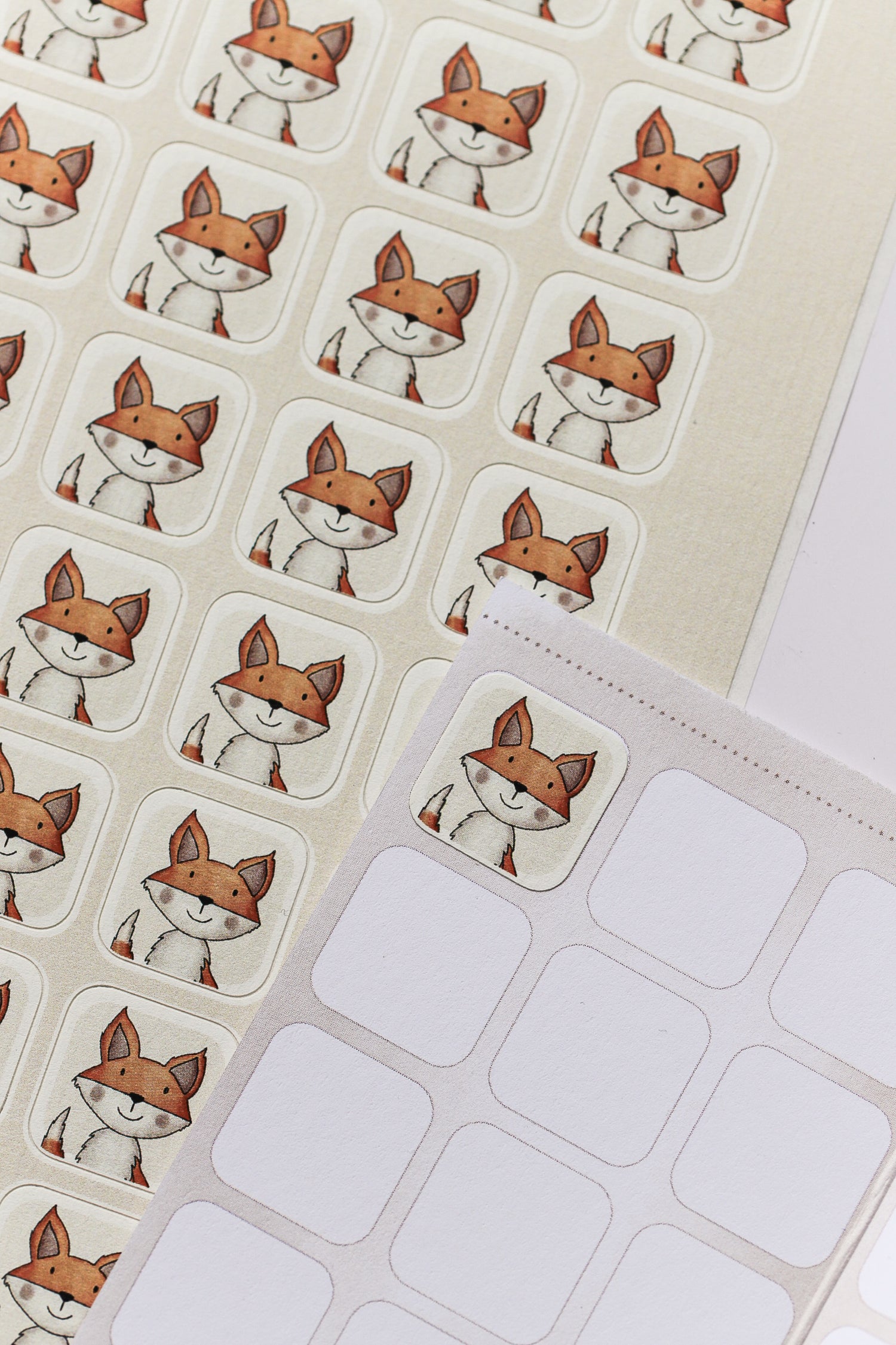 Klassensatz Sammelheft Fuchs (30 Stück) mit Fuchssticker-Bogen (150 Sticker)