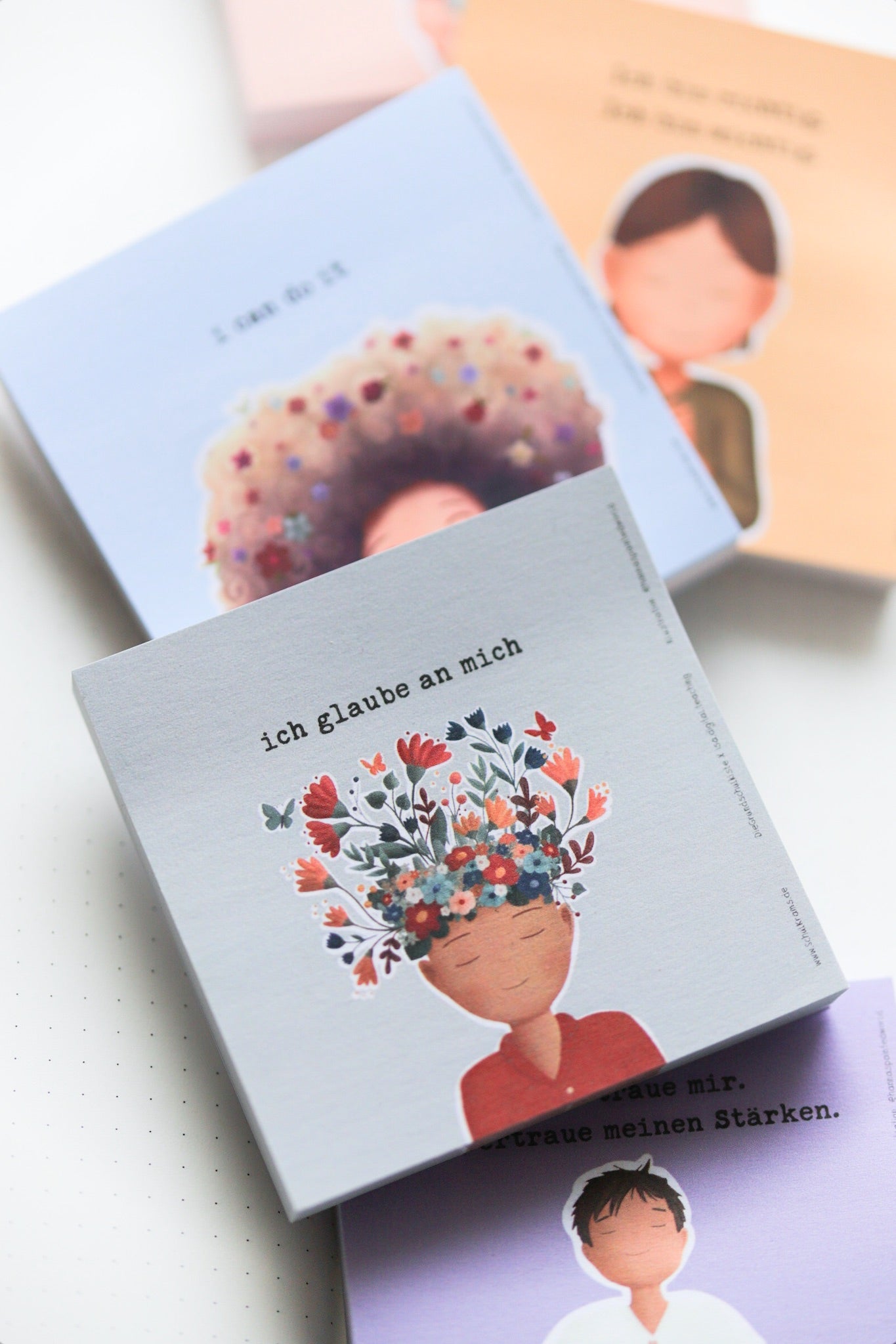 Haftnotiz Affirmationen Mix - 20 Blatt von jedem Motiv