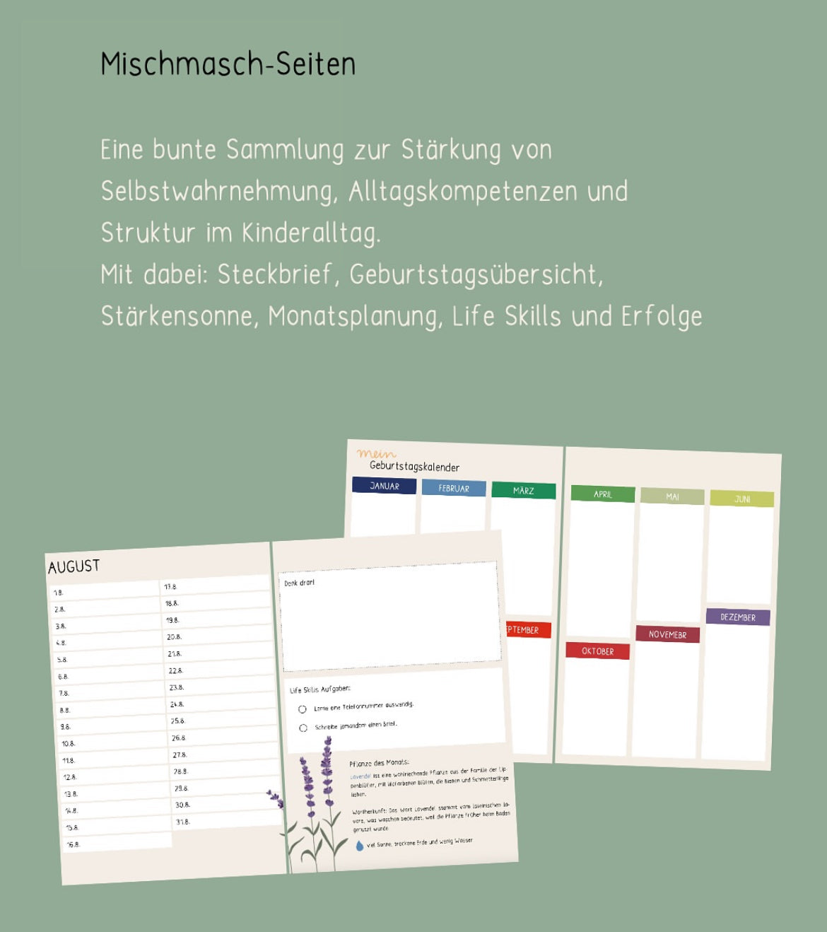 Wachstumstagebuch Schuljahr 2025/26 - DieGrundschulkiste X misserena