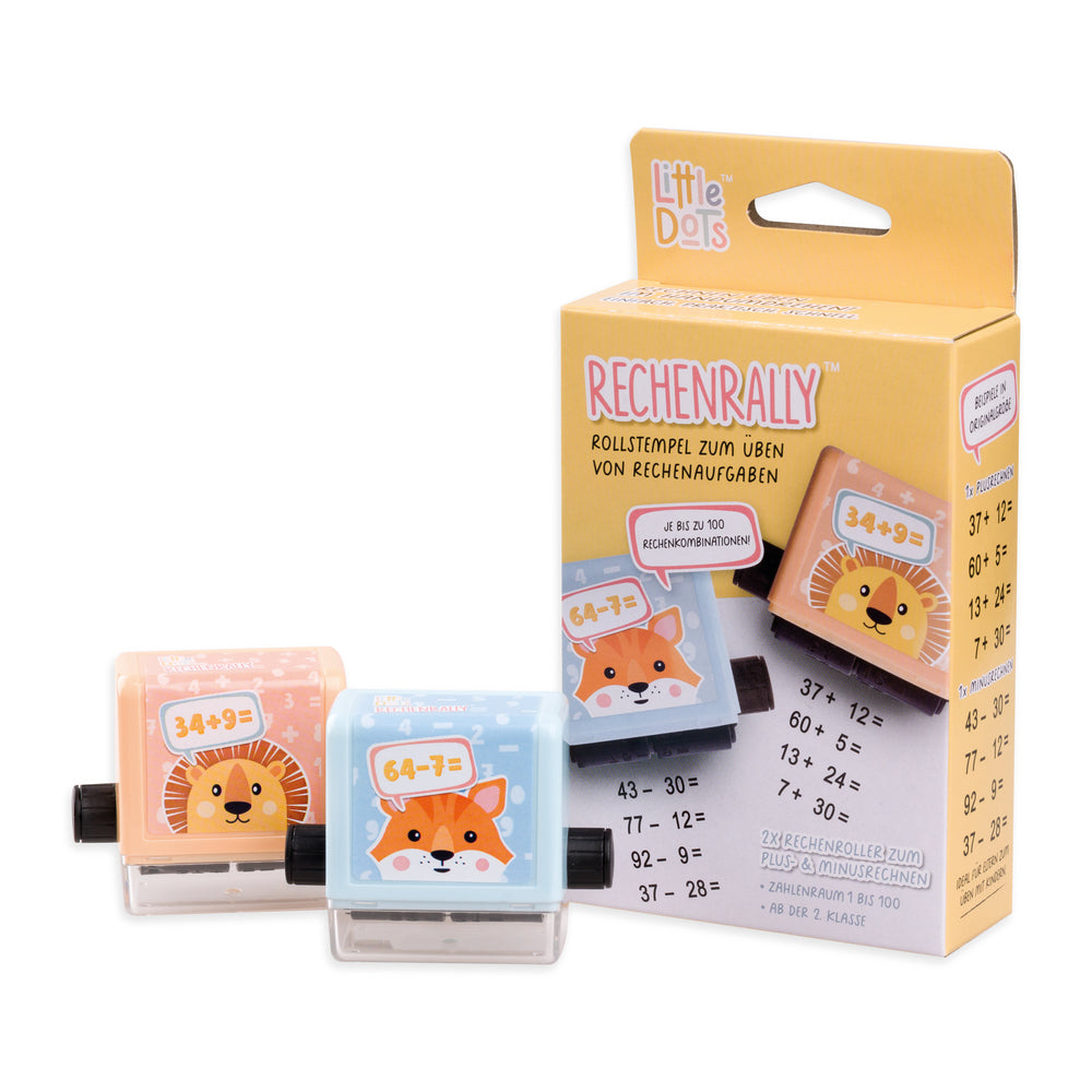 Rollstempel  Rechenrally  2er Set Plus / Minus Ab Klasse 2