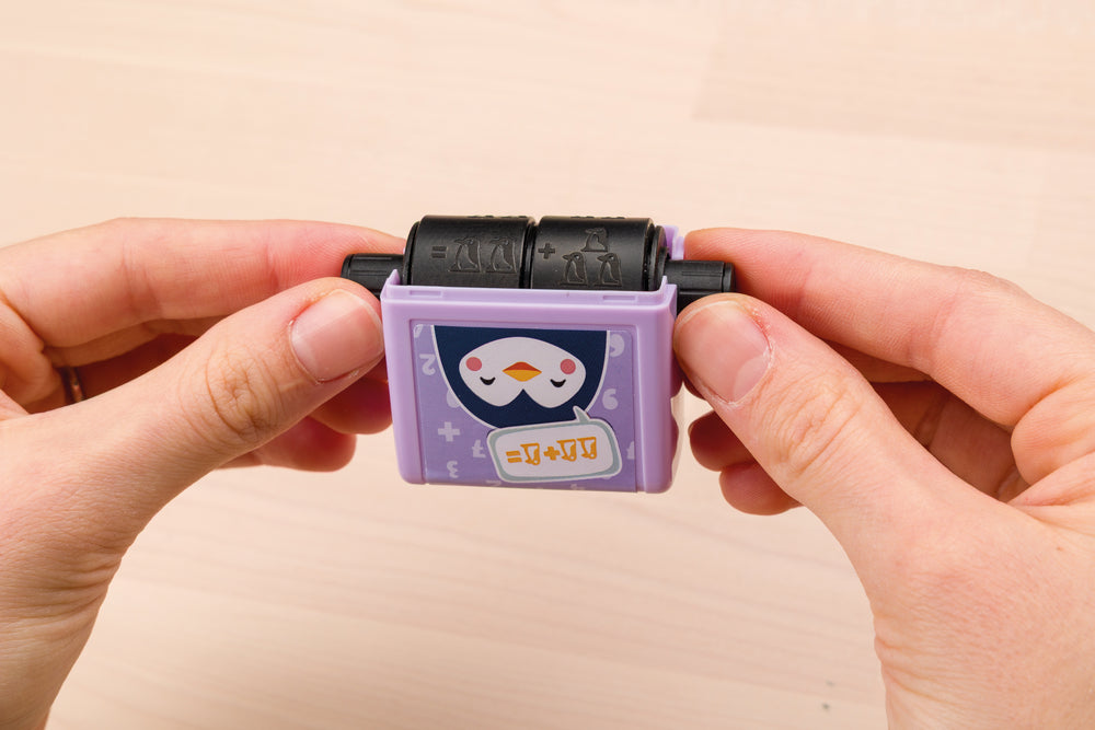 Rollstempel Rechenrally zum Plusrechnen ab Klasse 1