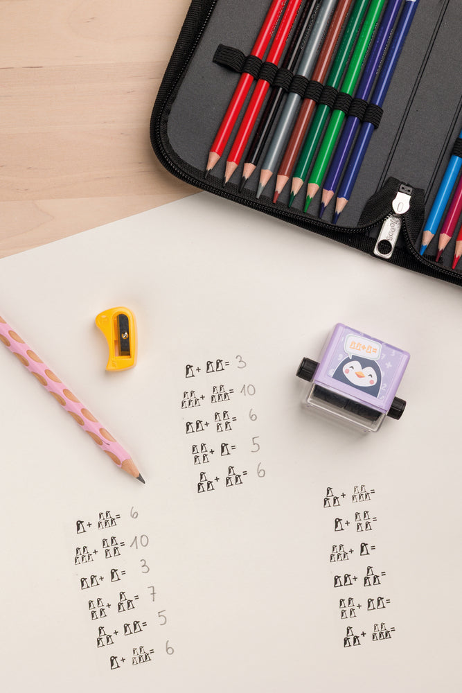 Rollstempel Rechenrally zum Plusrechnen ab Klasse 1