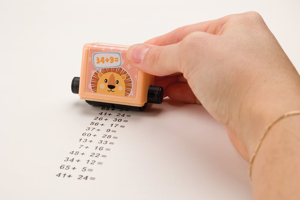 Rollstempel  Rechenrally  2er Set Plus / Minus Ab Klasse 2