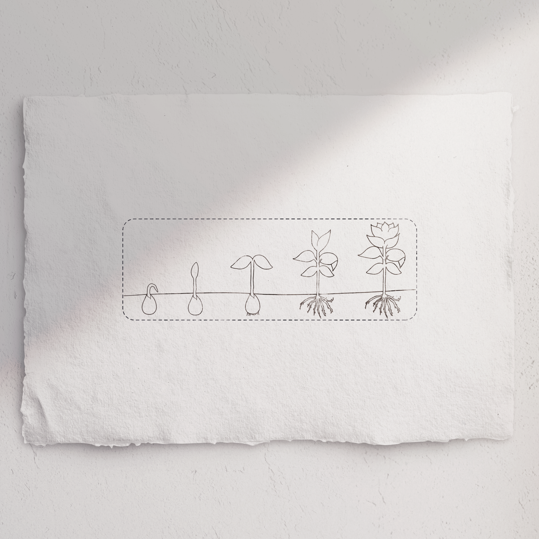 Stempel Rückmeldung Pflanzensymbole - Pflanzenstempel mit Blume 5 Stufen