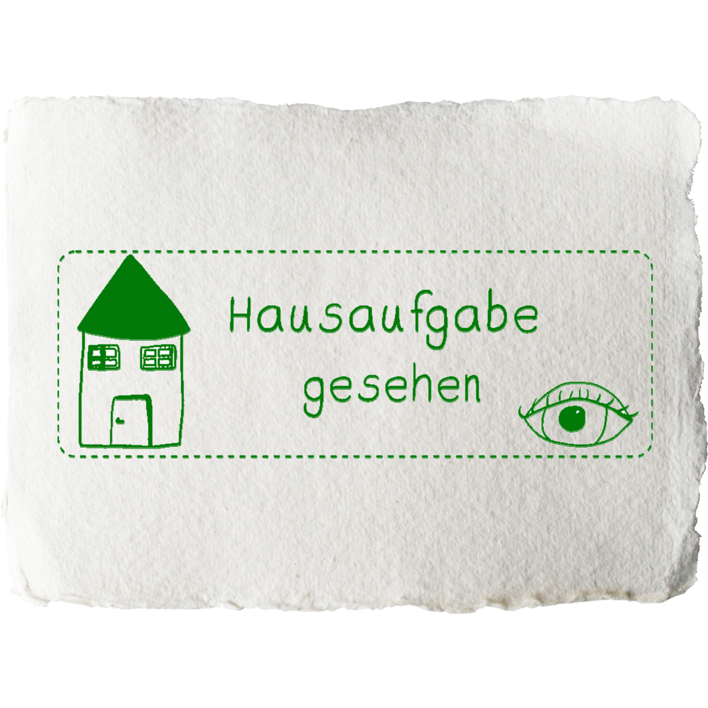 Stempel Rückmeldung Hausaufgaben - 'Hausaufgabe gesehen' (Stempel 01)