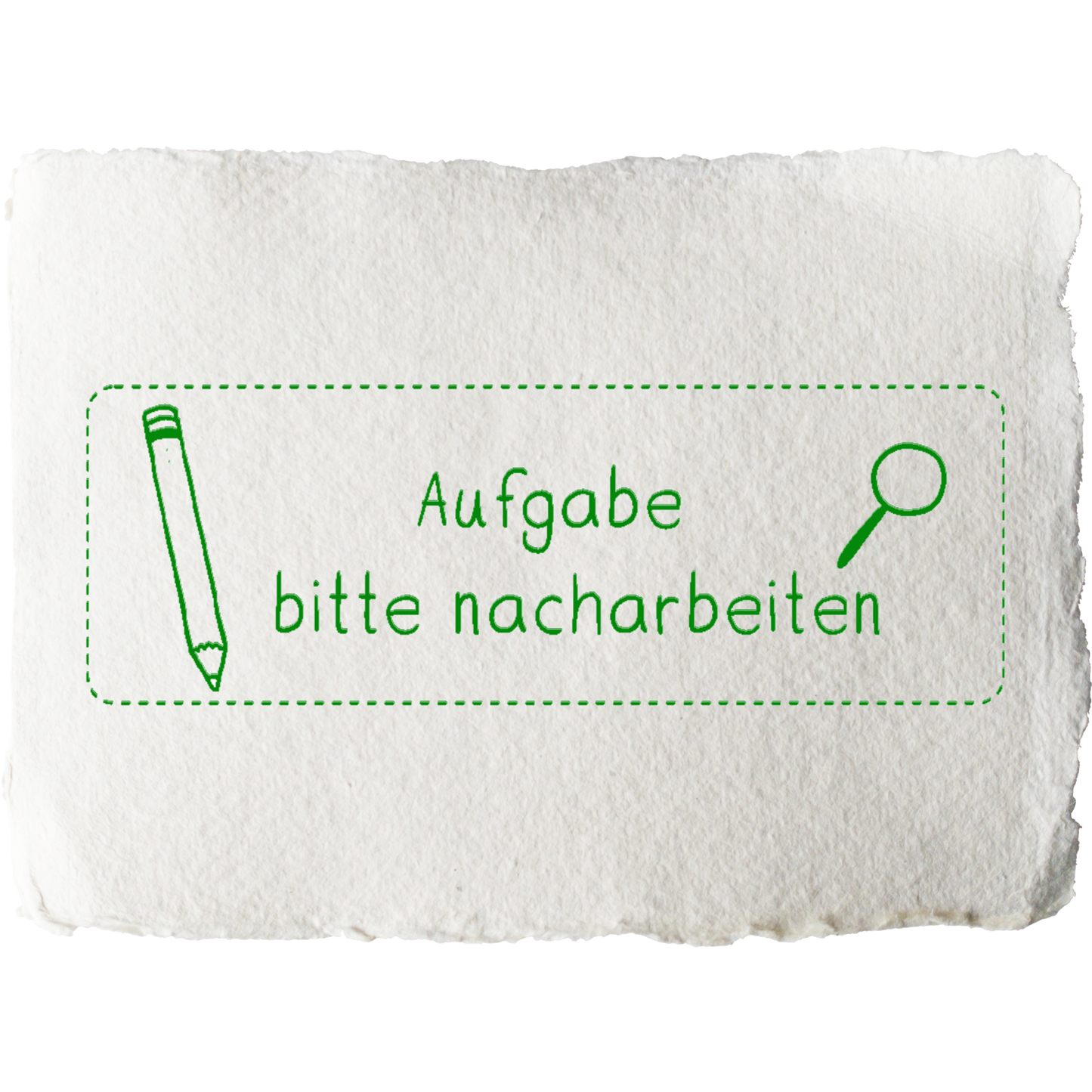Stempel Rückmeldung Aufgaben - 'Aufgabe bitte nacharbeiten' (Stempel 05)
