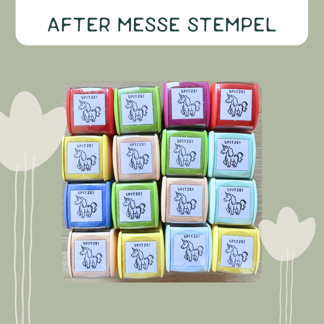 AFTER MESSE ANGEBOT "SPITZE!" Einhorn Stempel