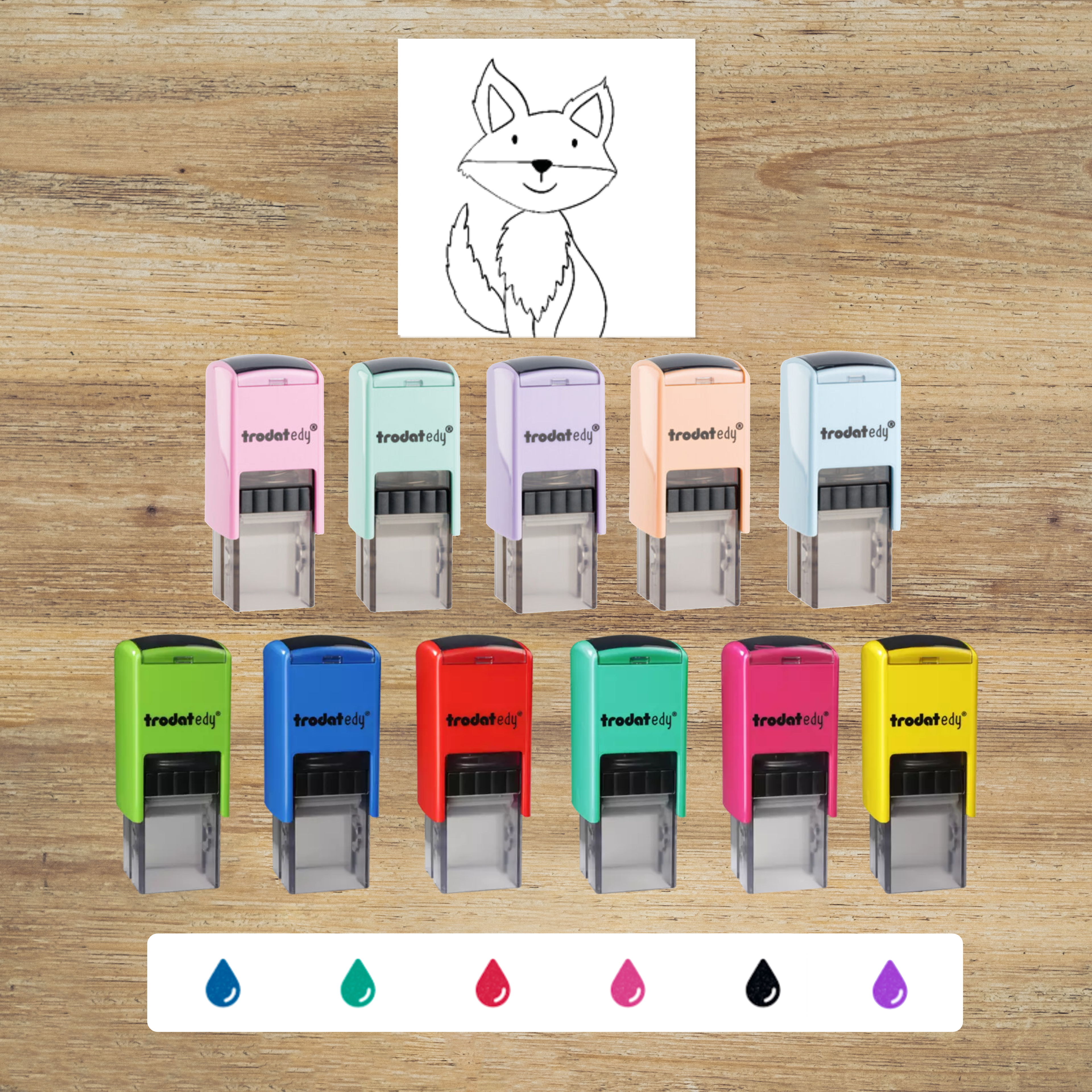 Schulstempel - Fuchs (20x20mm)