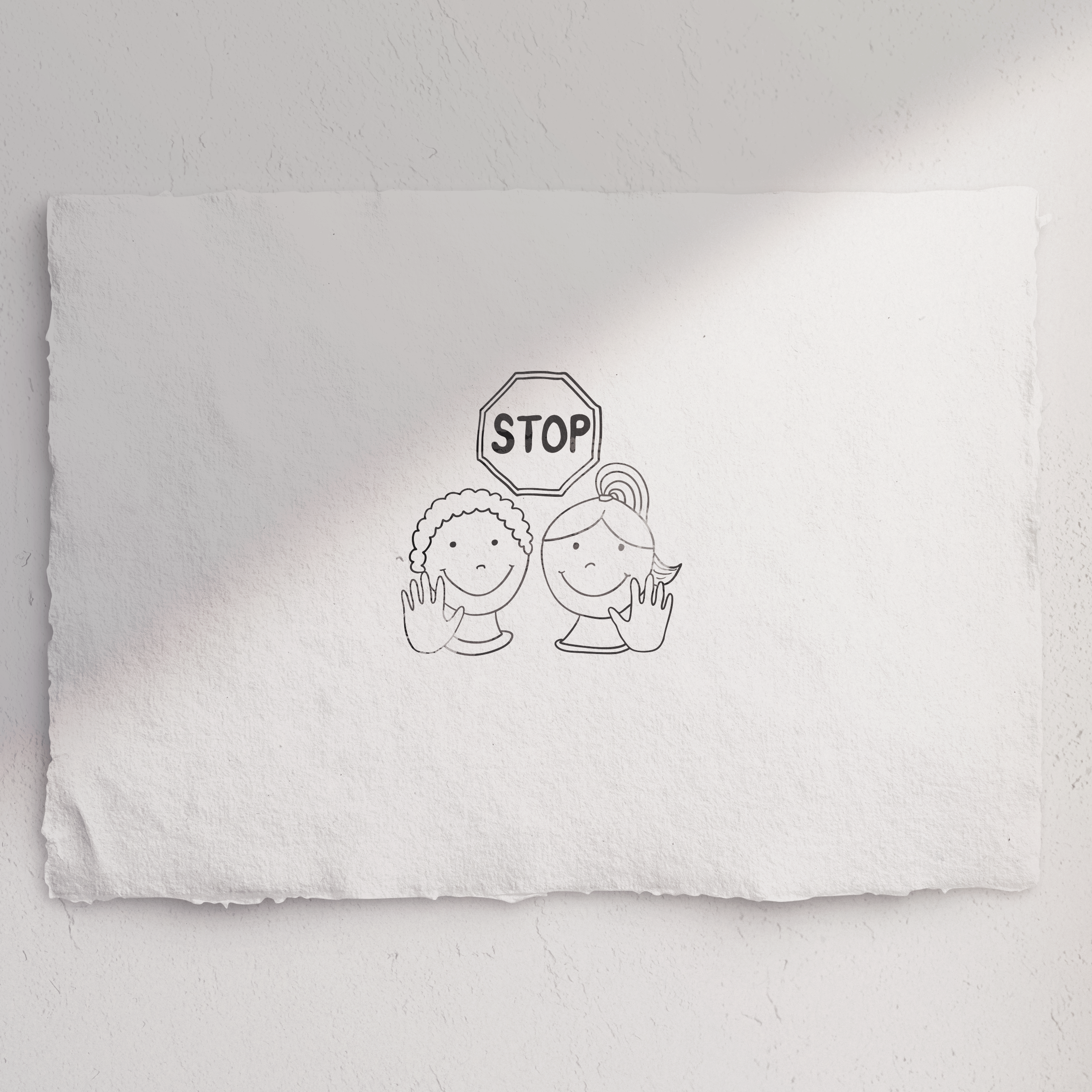 Stempel STOP - Schulstempel 20x20mm