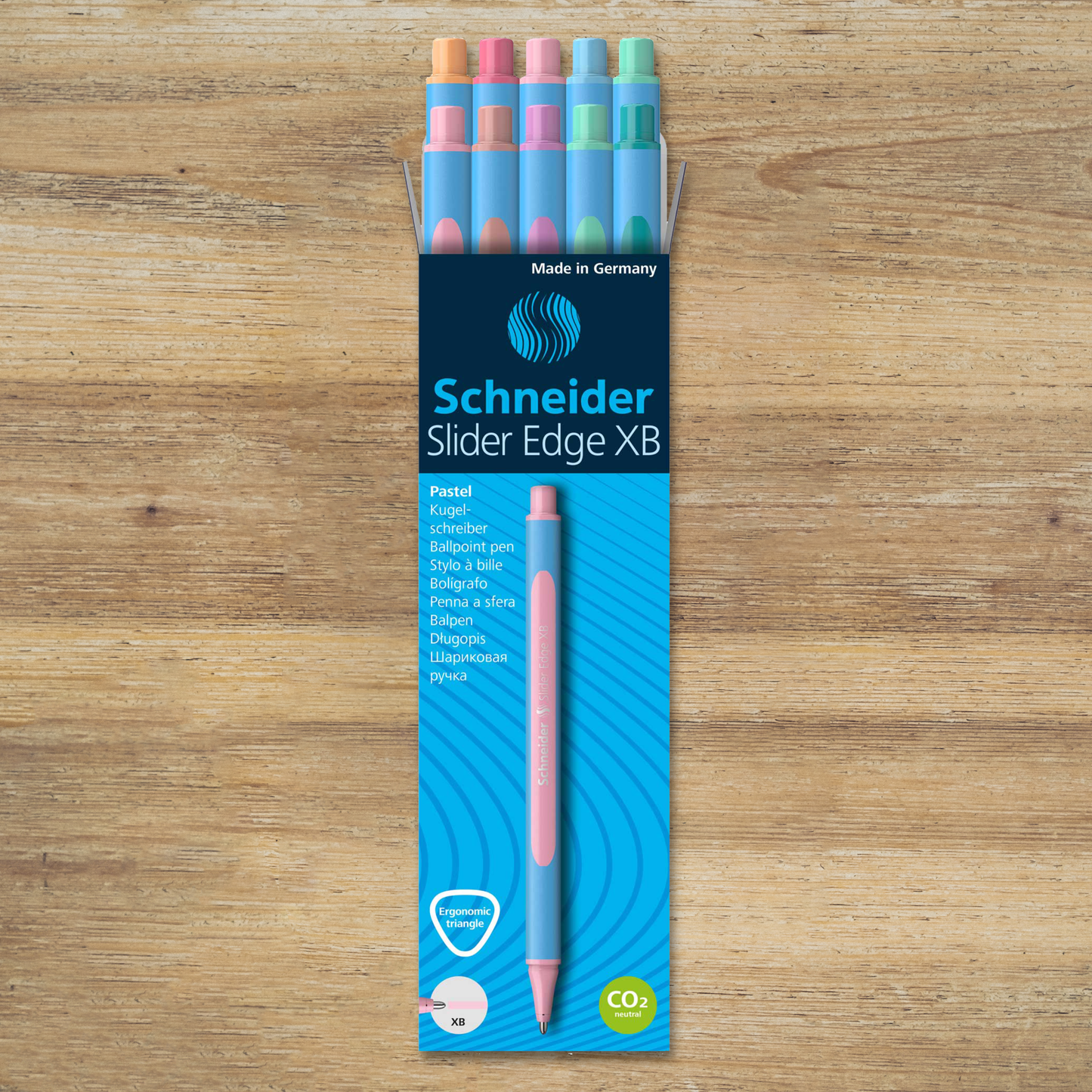 Kugelschreiber Slider Edge XB 10er Schachtel - pastell