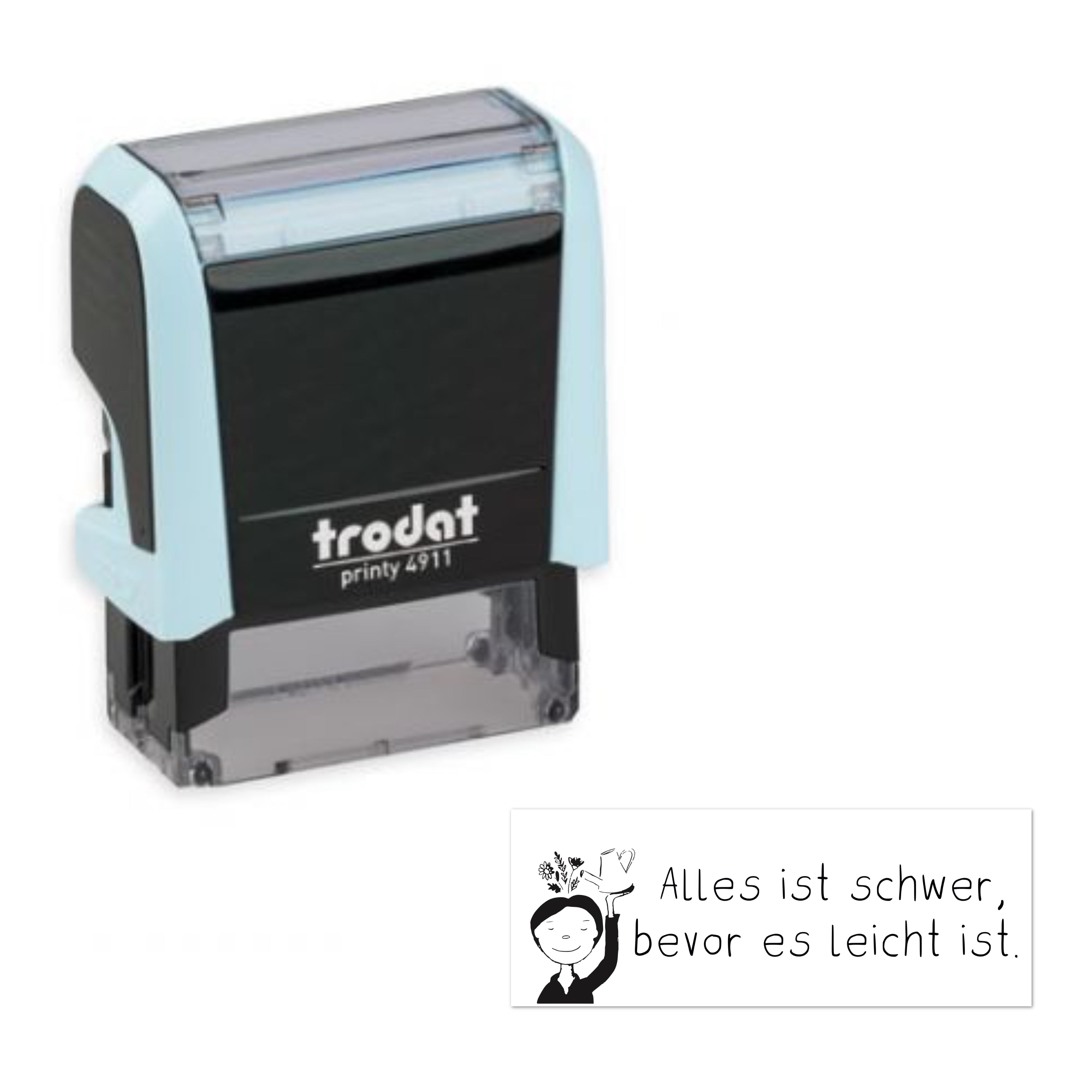 Stempelbaukasten - Ein Stempel nach deinen Wünschen (Modell 4911 - Abdruckfläche 37 x 14mm)