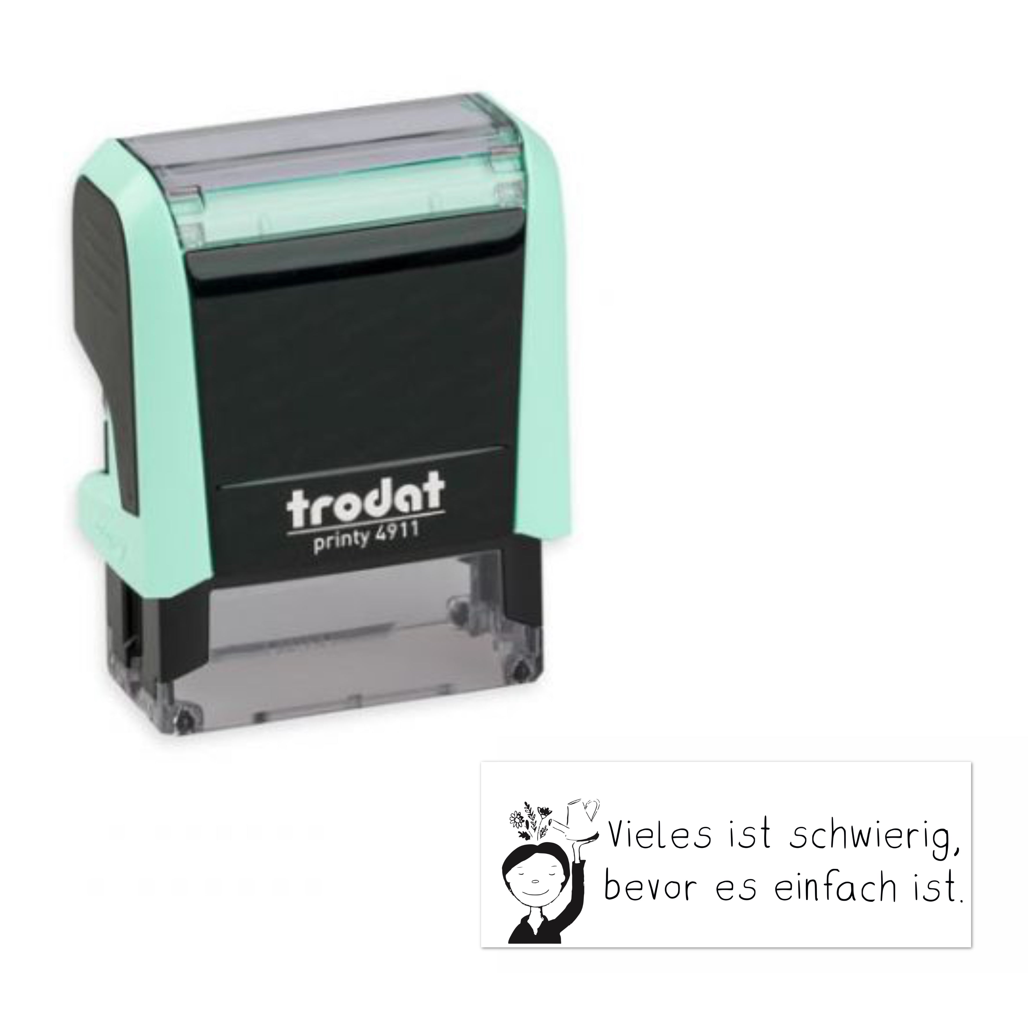 Stempelbaukasten - Ein Stempel nach deinen Wünschen (Modell 4911 - Abdruckfläche 37 x 14mm)