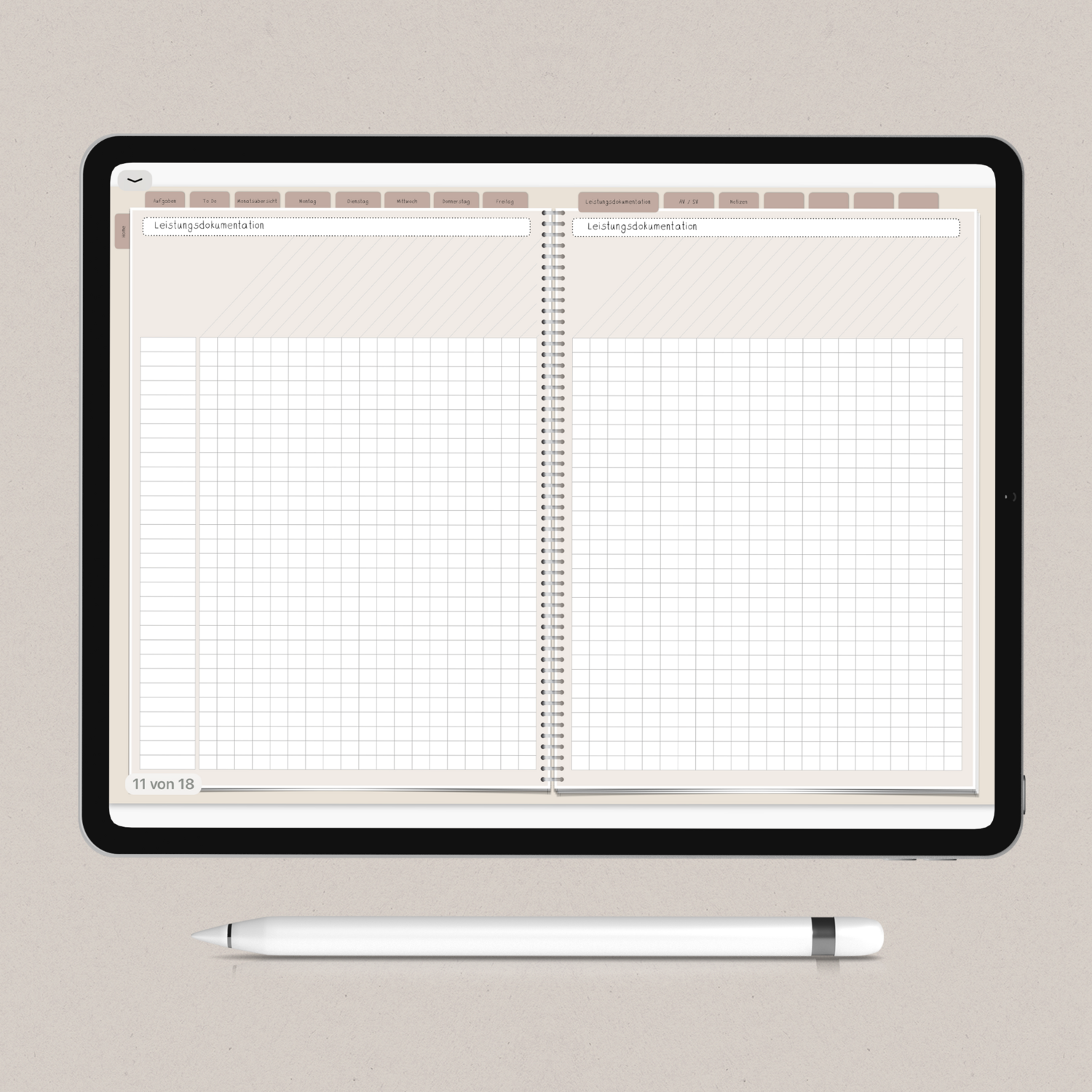 Digitaler Planer - Version 2 (tageweise Planung)