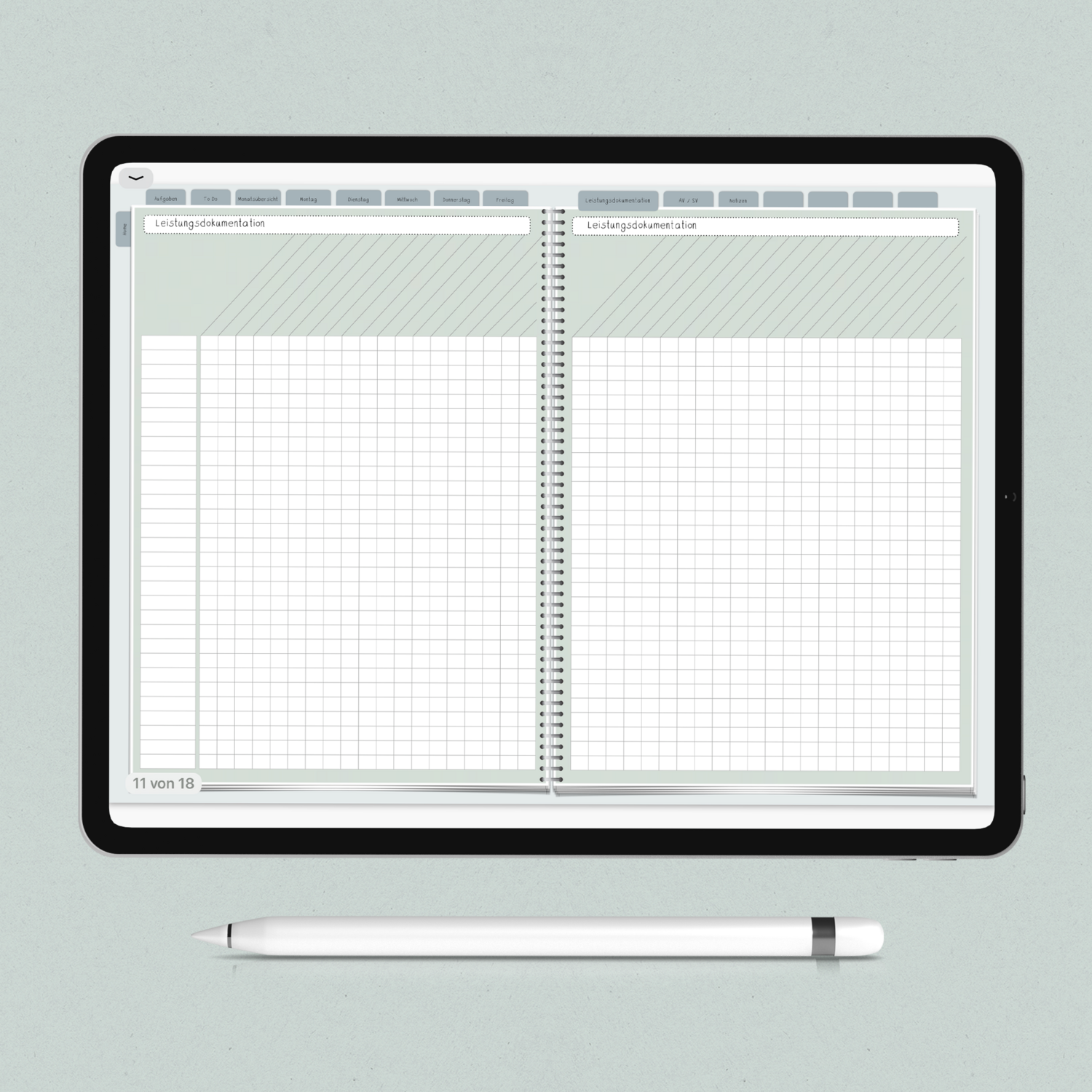 Digitaler Planer - Version 2 (tageweise Planung)