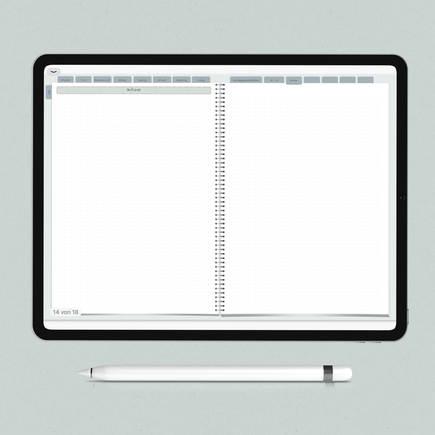 Digitaler Planer - Version 2 (tageweise Planung)