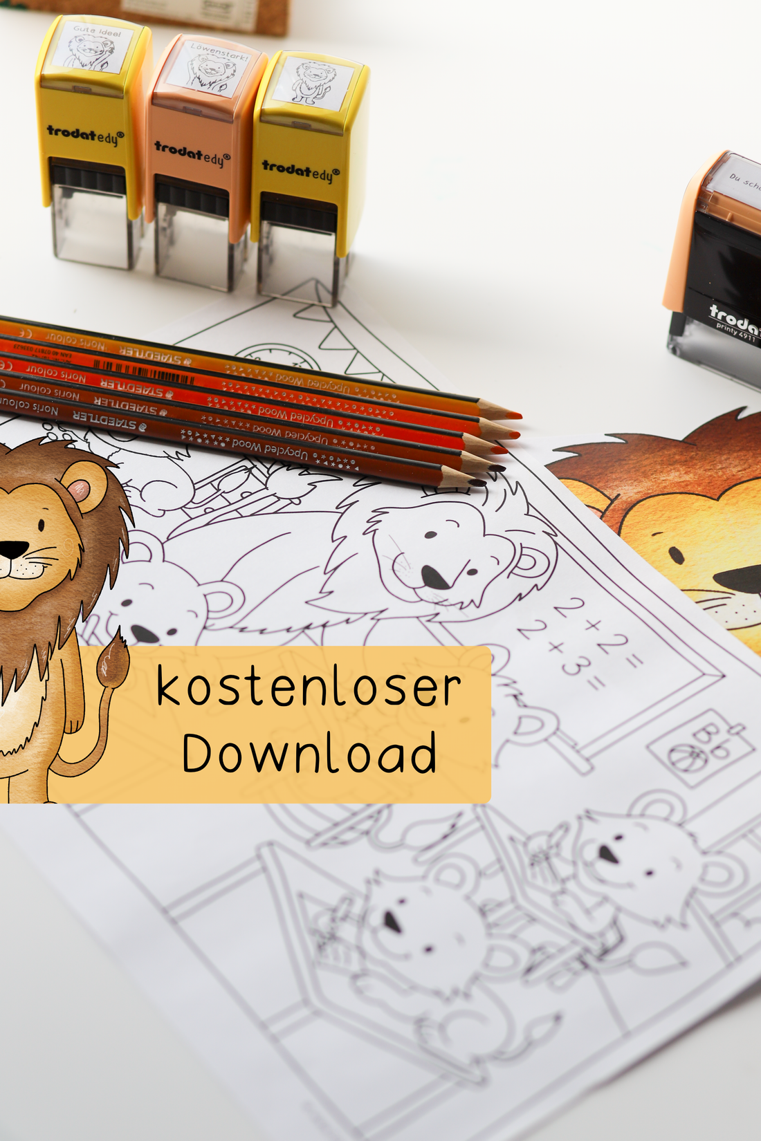 Ausmalbild Löwenklasse