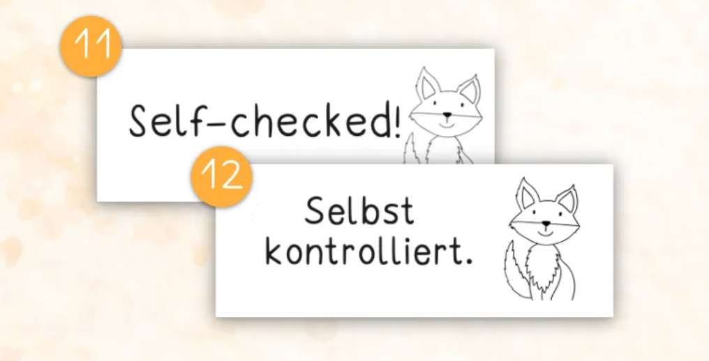 Stempel Fuchs - Schulstempel (38x14mm)