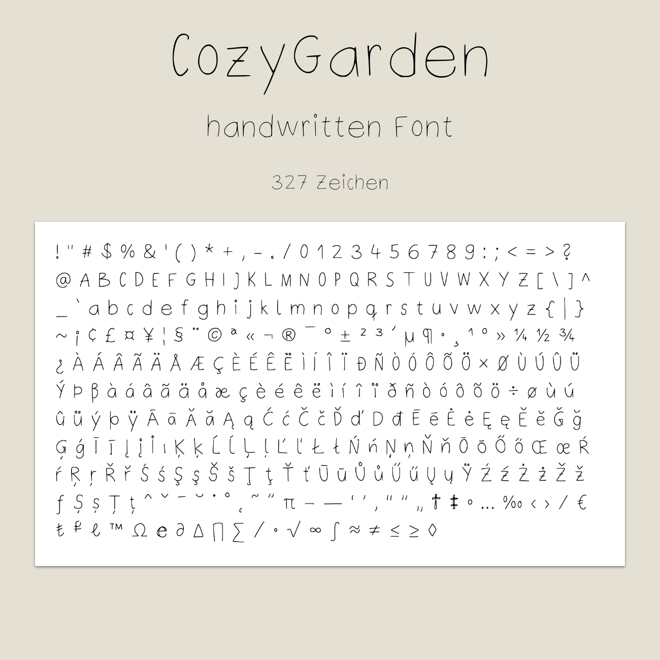 CozyGarden Schriftart - Handwritten Font