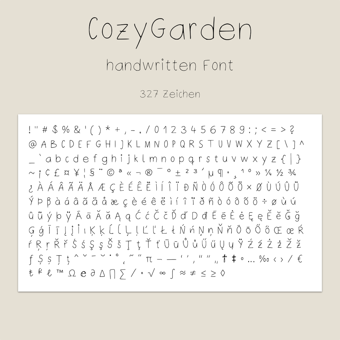 CozyGarden Schriftart - Handwritten Font