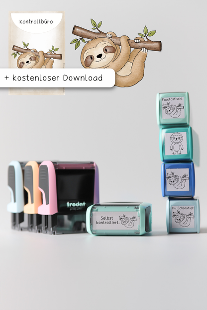 Stempel Faultier - Schulstempel