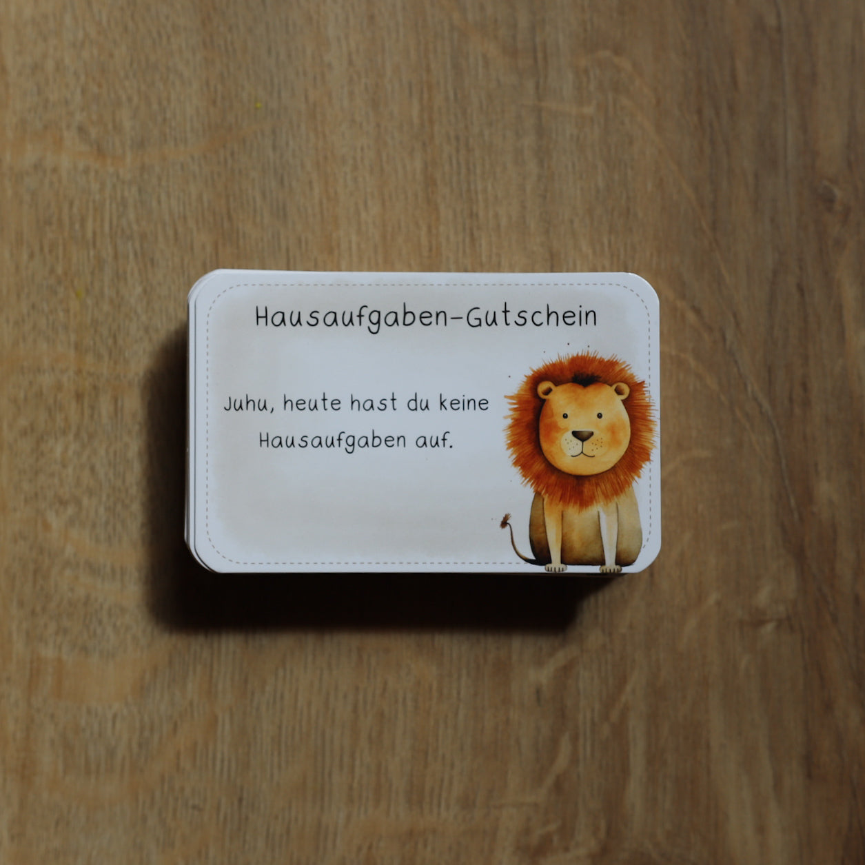 Hausaufgabengutschein Löwe