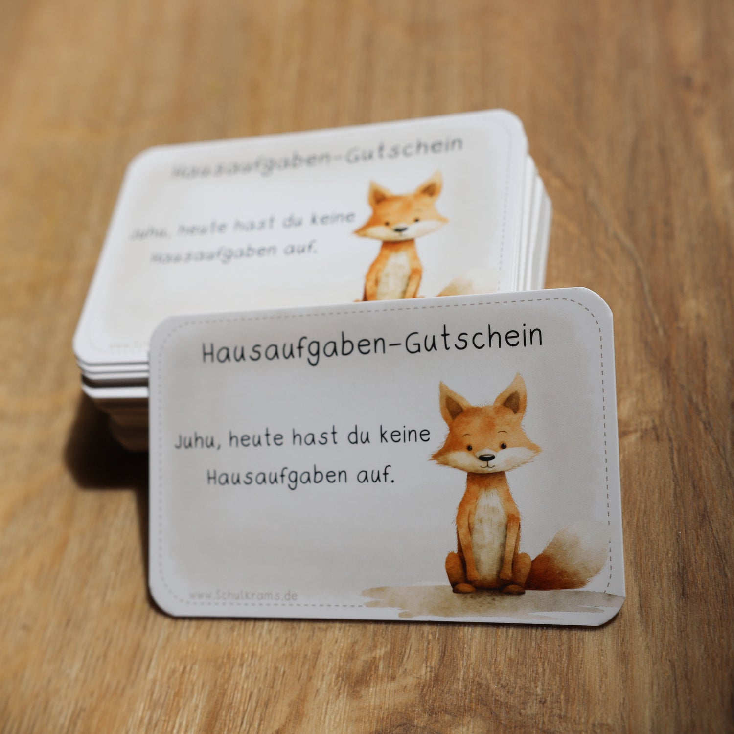 Hausaufgabengutschein Fuchs 2