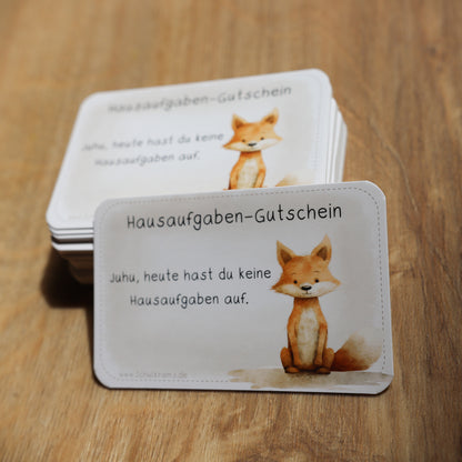 Hausaufgabengutschein Fuchs 2