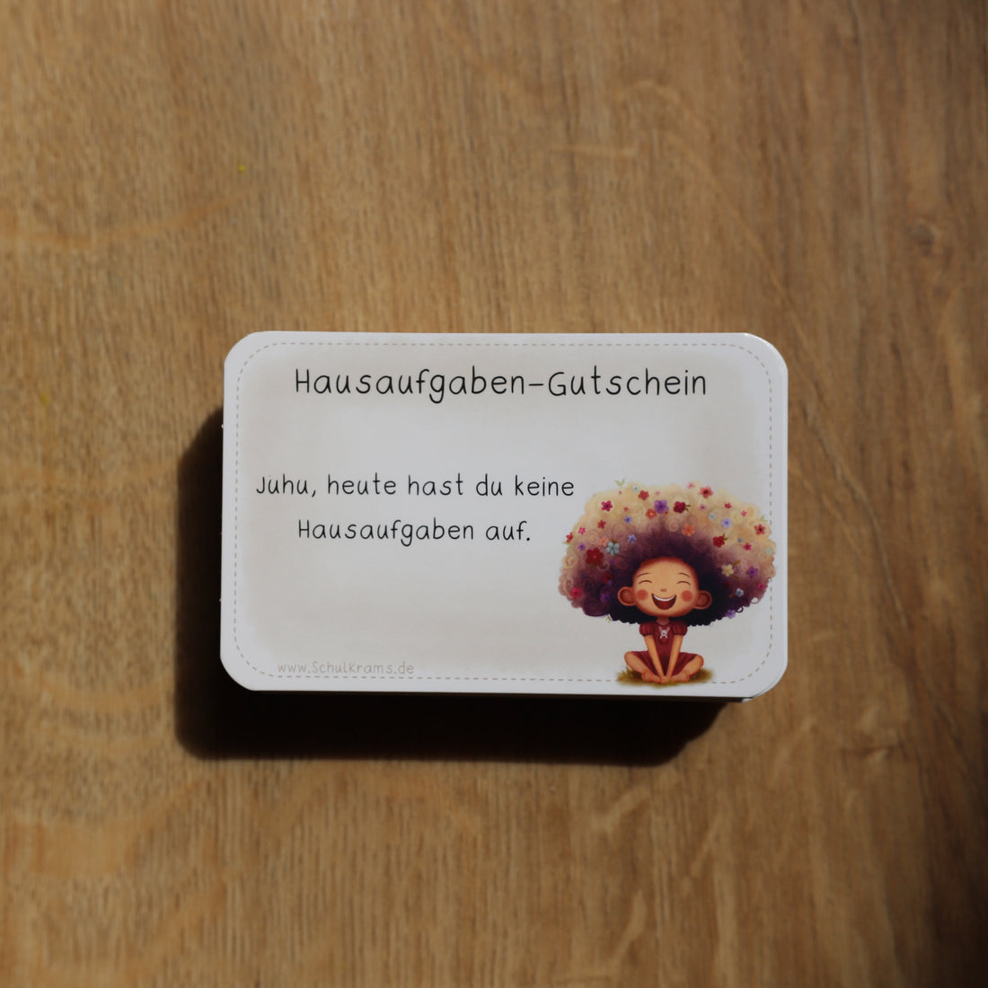 Hausaufgabengutschein Blumenmädchen