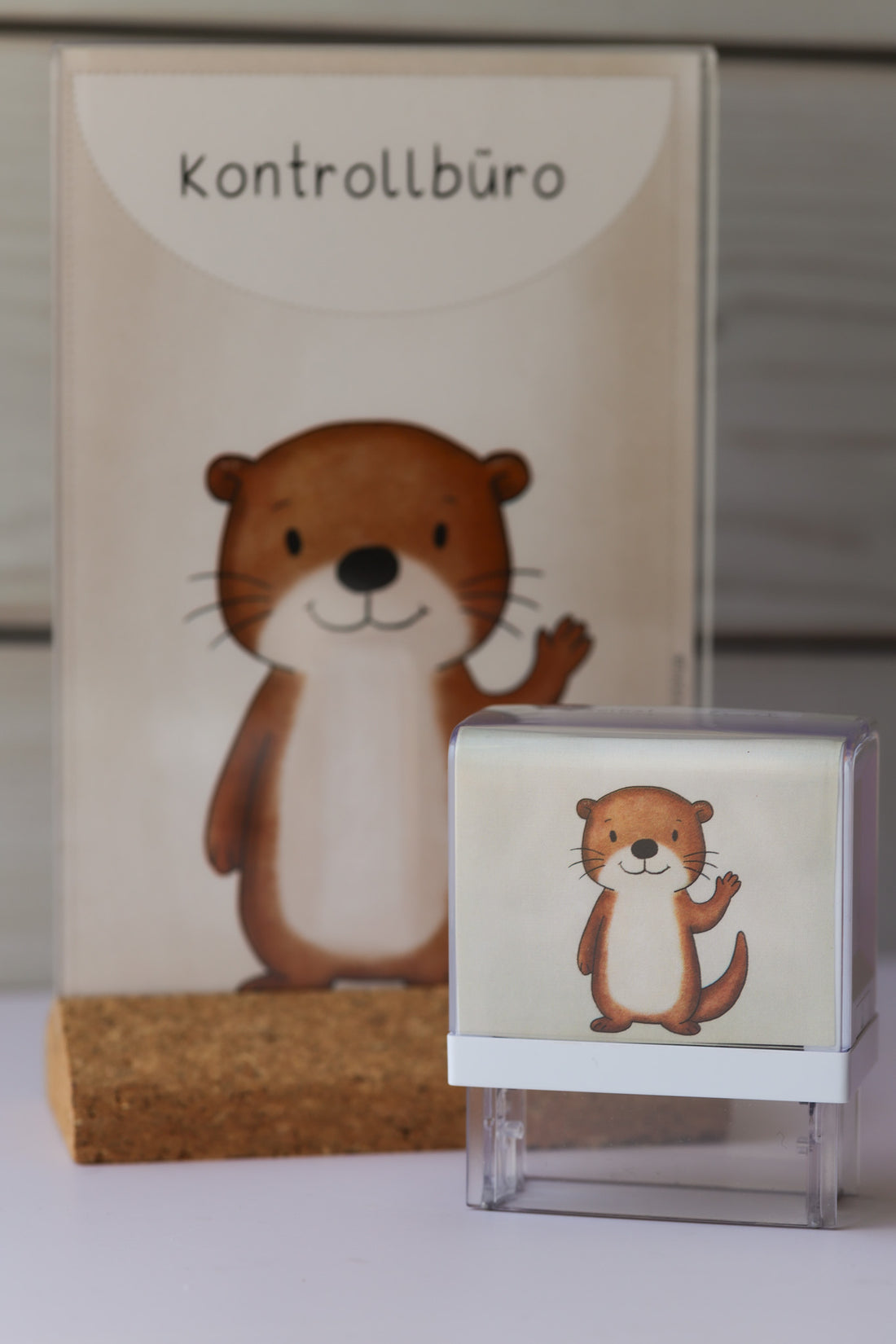 Kontrollbüro Karte Aufsteller Otter