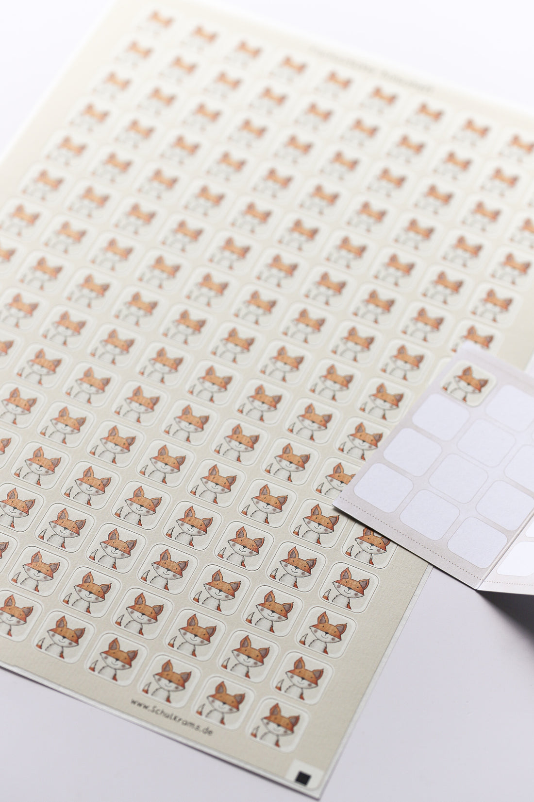 Klassensatz Sammelheft Fuchs (30 Stück) mit Fuchssticker-Bogen (150 Sticker)