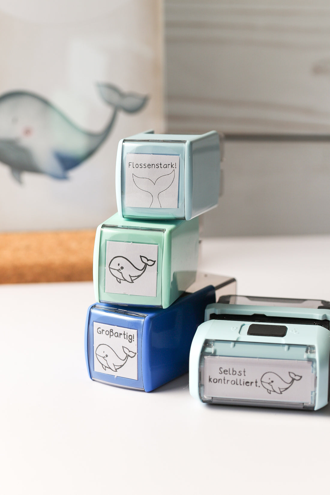Stempel Wal - Schulstempel 20x20mm
