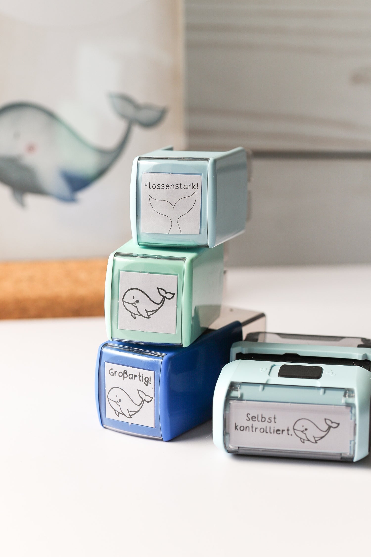 Stempel Wal - Schulstempel 20x20mm