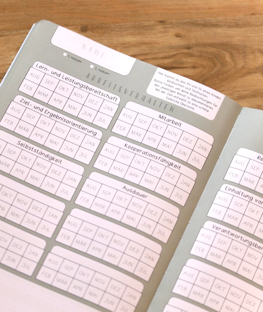 Listenheft Arbeits- und Sozialverhalten