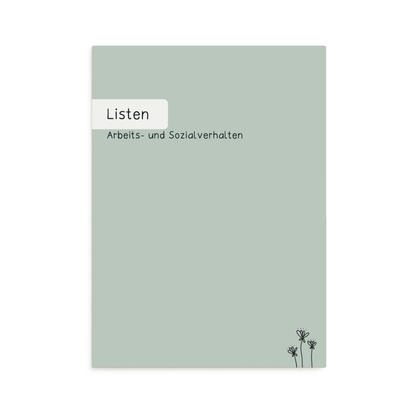 Listenheft Arbeits- und Sozialverhalten