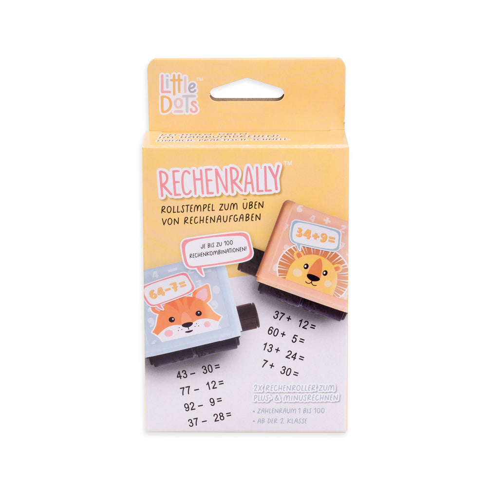 Rollstempel  Rechenrally  2er Set Plus / Minus Ab Klasse 2