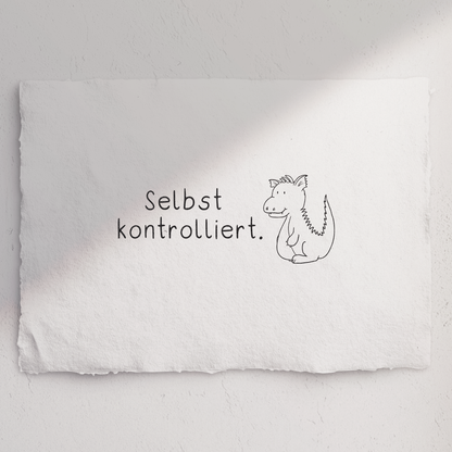 Stempel Drache - Schulstempel (38x14mm)