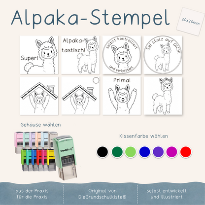 Alpaka-Stempel (20x20mm)