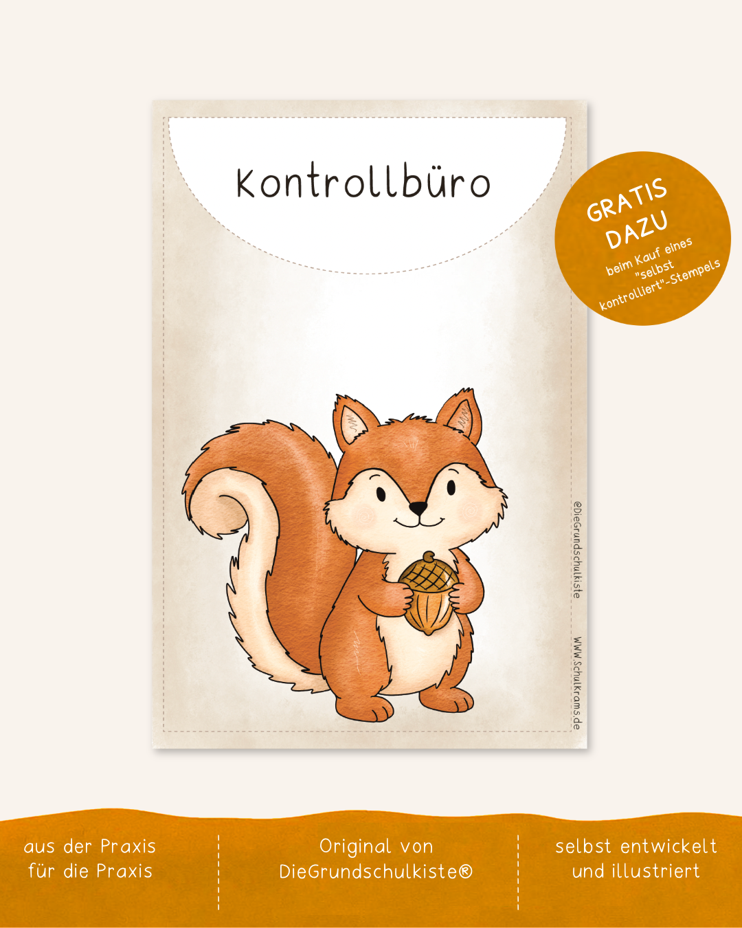Eichhörnchen-Stempel (20x20mm)