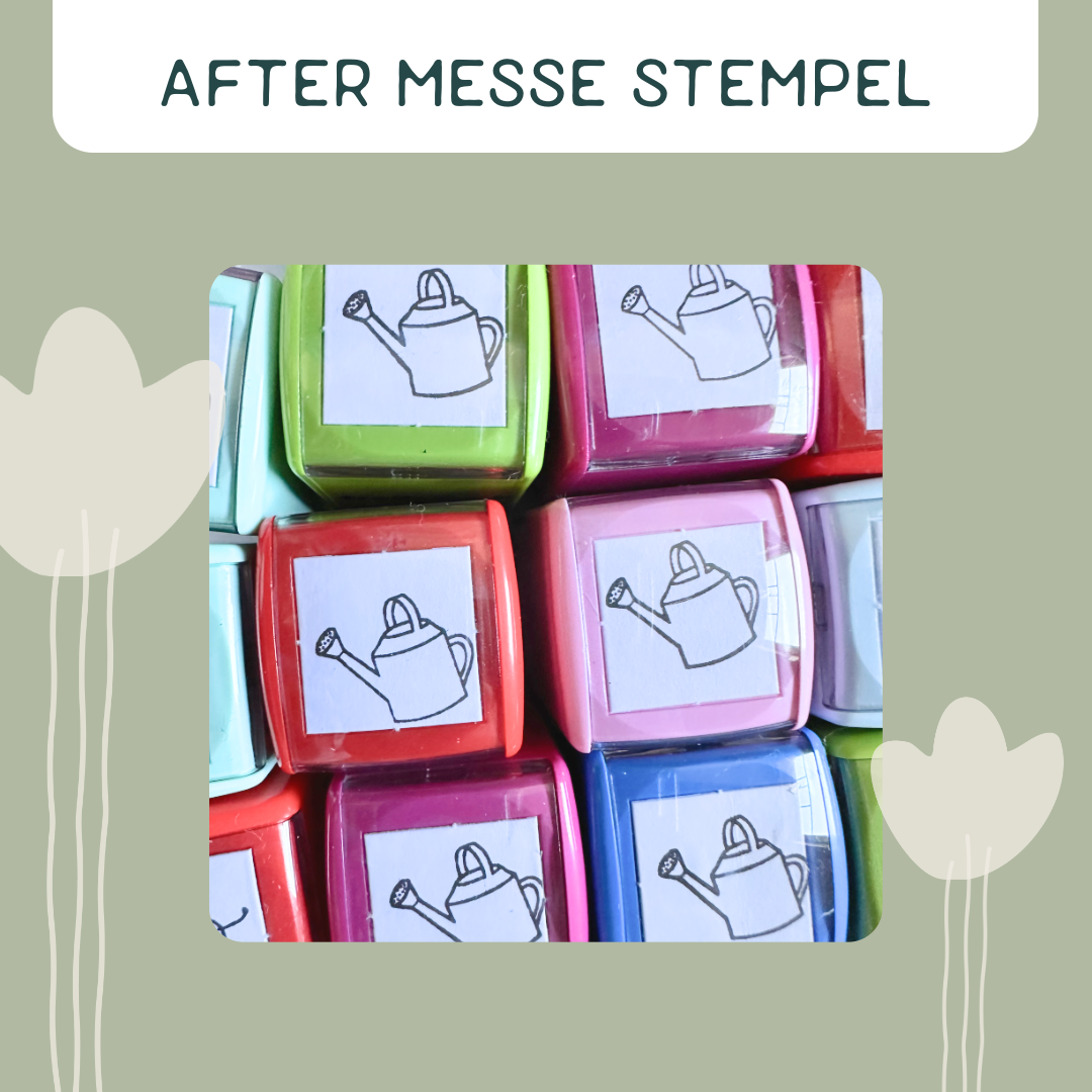 AFTER MESSE ANGEBOT "Gießkanne" Stempel