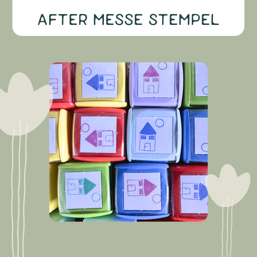 AFTER MESSE ANGEBOT "Haus mit Kreis" Stempel
