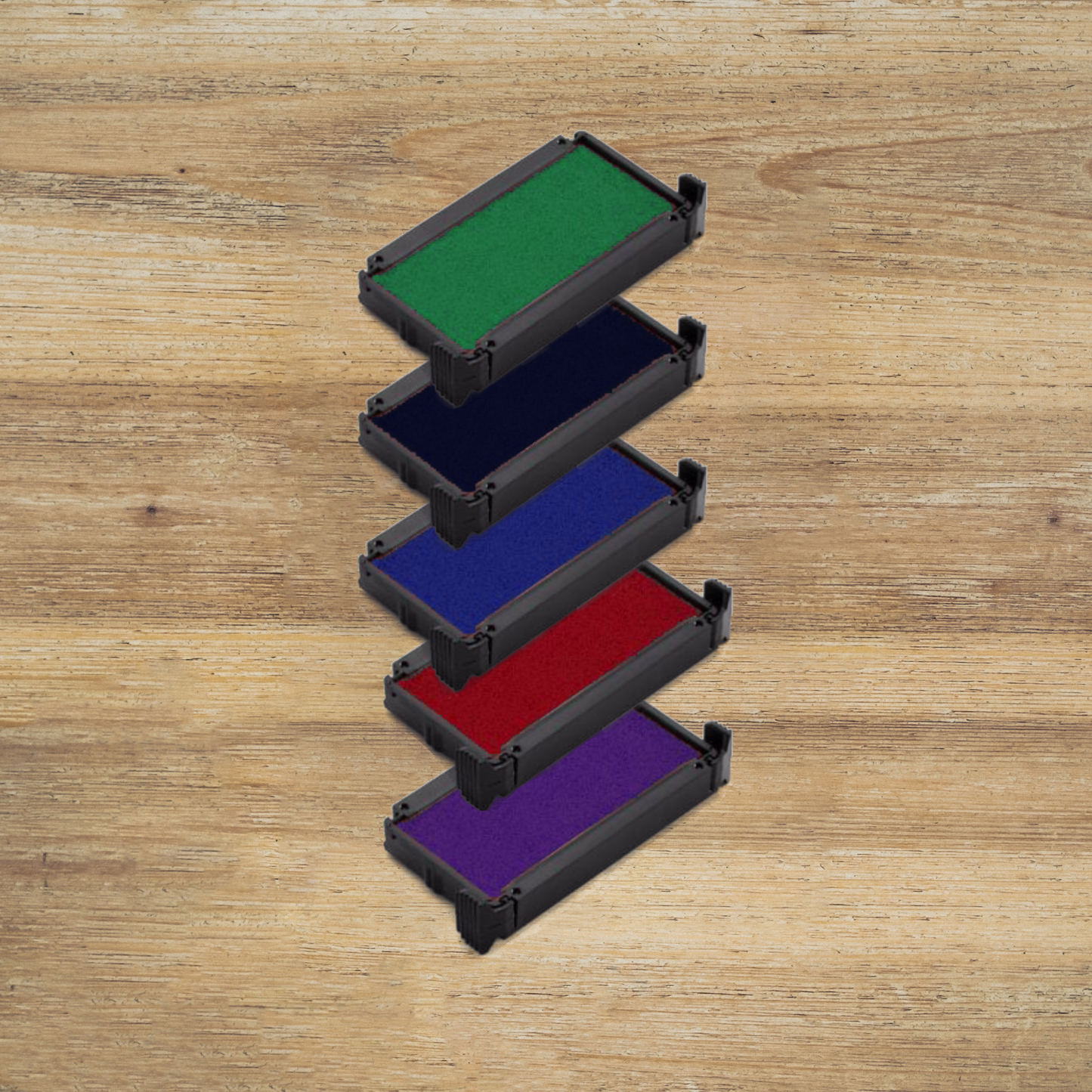 Stempelkissen Printy 4913 - grün, schwarz, blau, rot, lila