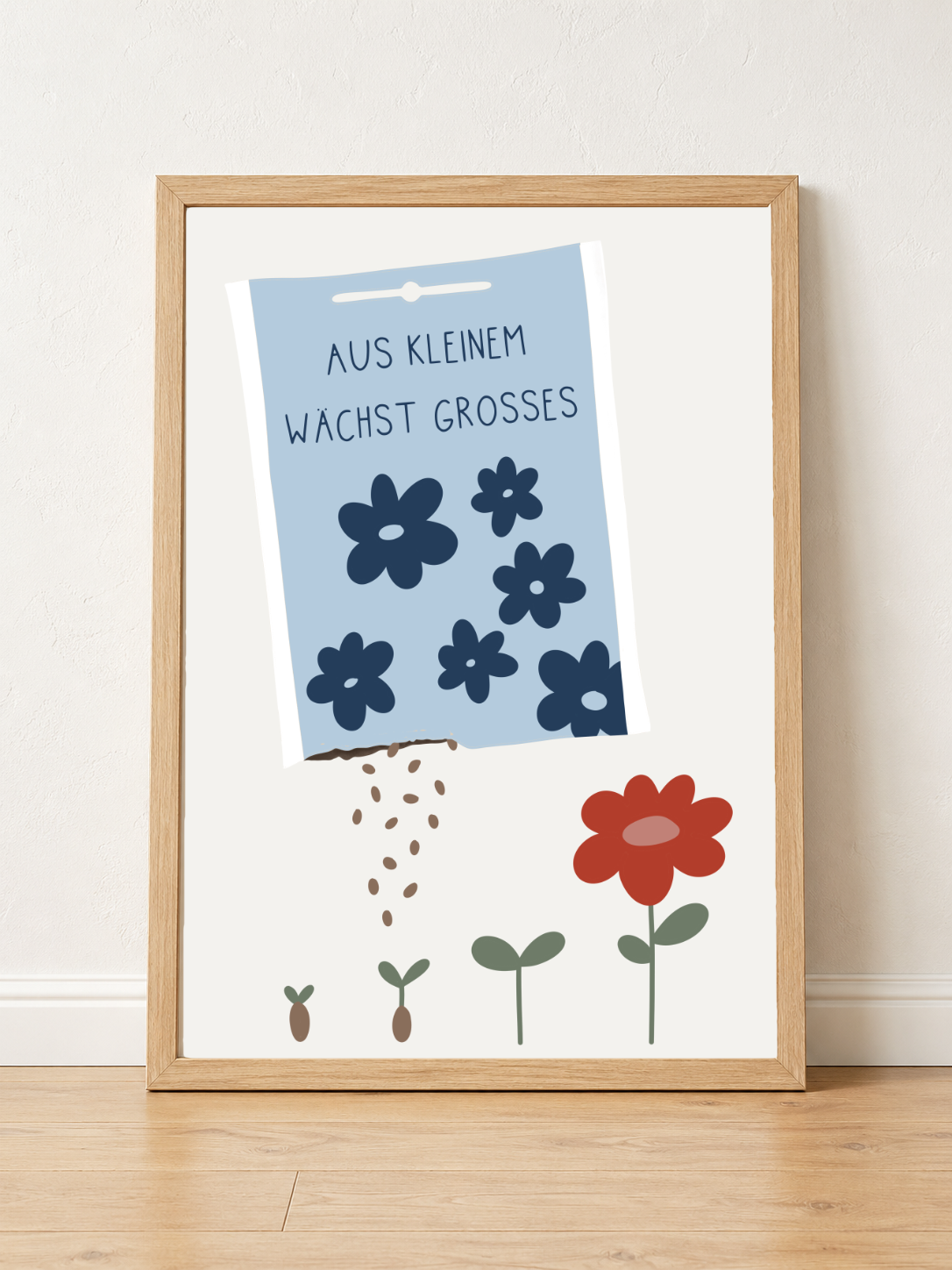 Poster 07 "AUS KLEINEM WÄCHST GROSSES" Mutmachposter A3 - DieGrundschulkiste X misserena