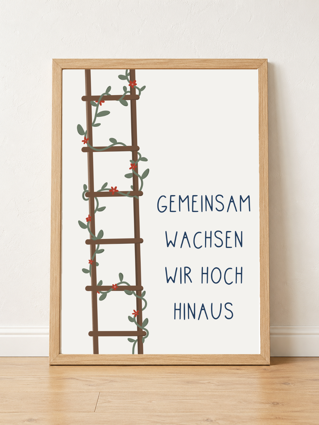 Poster 04 "GEMEINSAM WACHSEN WIR HOCH HINAUS" Mutmachposter A3 - DieGrundschulkiste X misserena