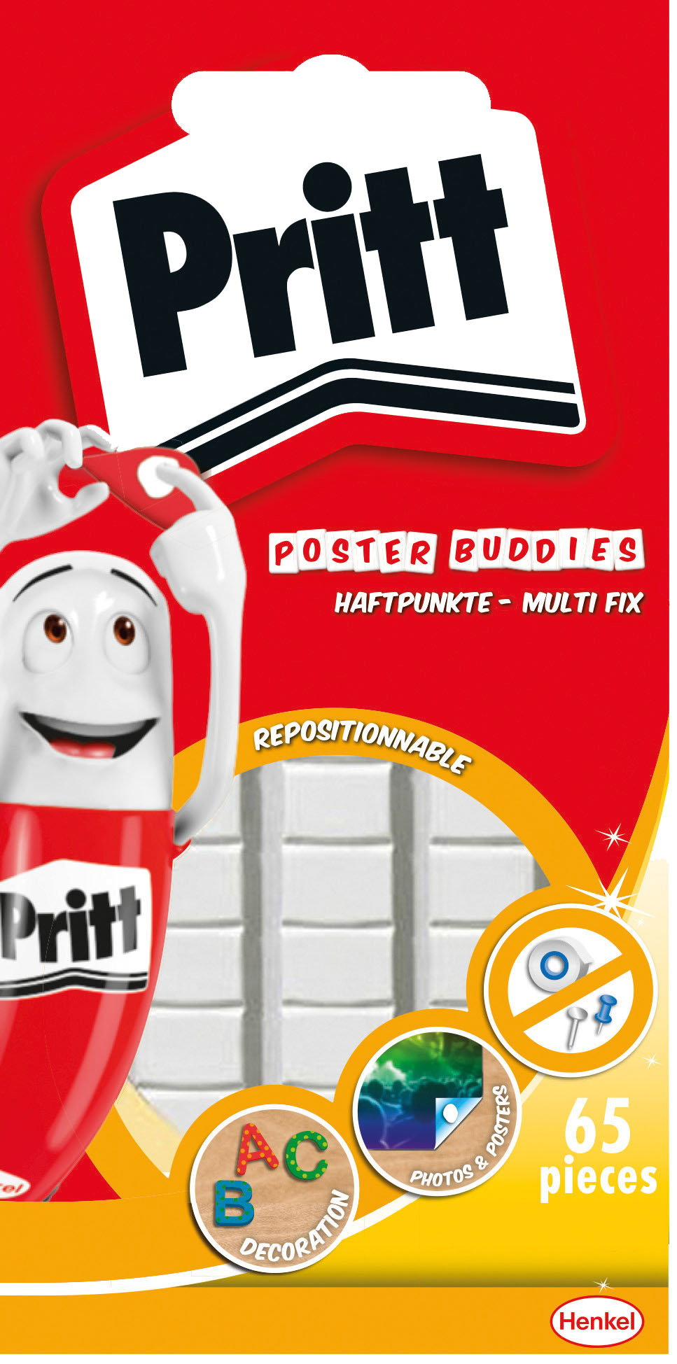 Pritt Poster Buddies Haftpunkte- Multi Fix