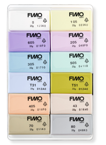 FIMO soft Modelliermasse "Pastellfarben"