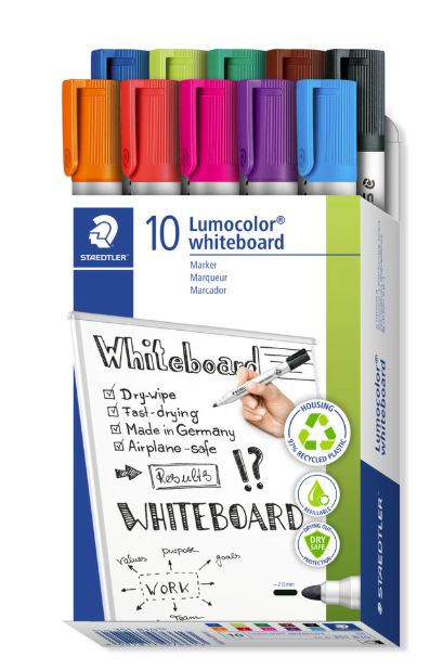 STAEDTLER Lumocolor Whiteboard-Marker 351, 10er Pack