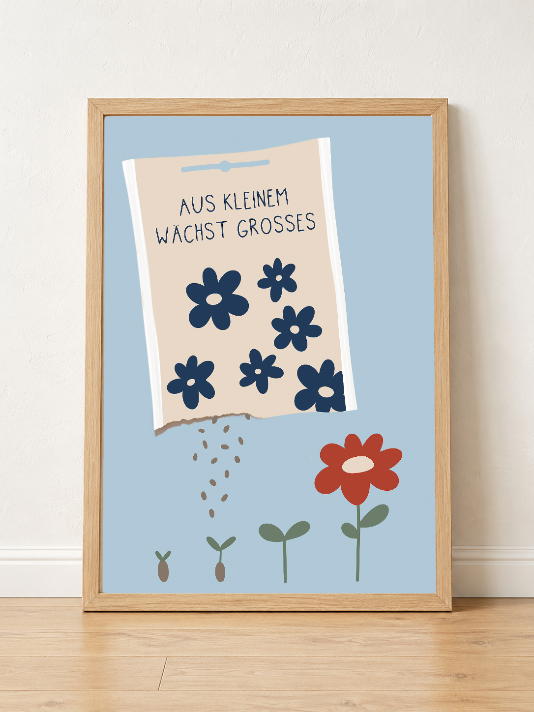 Poster 07 "AUS KLEINEM WÄCHST GROSSES" Mutmachposter A3 - DieGrundschulkiste X misserena